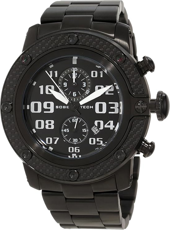 glam rock men's gr33111 sobe chronograph black dial